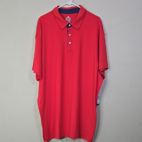 Arctic Cool Classic Red Polo Shirt with Short Sleeves Size 3XL NwT. - Picture 1 of 4